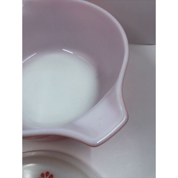 Vintage Red PYREX 474-B Friendship Casserole Dish 1-1/2 qt w/ Red Bird Lid - Picture 11 of 16